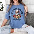He Sees What You'Ve Been Reading Santa Xmas Book Lover Women's Comfort Colors T-Shirt Chalky Mint