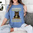 i Have Selective Hearing Cat Coffee Books Retro Women's Comfort Colors T-Shirt Chalky Mint