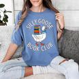 Silly Goose Book Club Reading Lover Women's Comfort Colors T-Shirt Chalky Mint