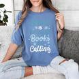 Snow Is Falling Books Are Calling Women's Comfort Colors T-Shirt Chalky Mint