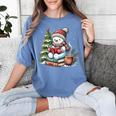 Snowman Reading Book Lovers Christmas Librarian Bookworm Women's Comfort Colors T-Shirt Chalky Mint Snowman Reading Book Lovers Christmas Librarian Bookworm Women's Comfort Colors T-Shirt Chalky Mint