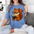 Squirrel Reading Book Lover Women's Comfort Colors T-Shirt Chalky Mint