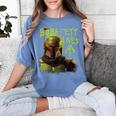 Star Wars The Book Of Boba Fett Neon Boba Fett Lives Poster Women's Comfort Colors T-Shirt Chalky Mint