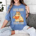 I Stay Home I Read Books I Pet My Cat I Regret Nothing Women Women's Comfort Colors T-Shirt Chalky Mint