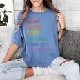 Stop Book Banning Pro Library Women's Comfort Colors T-Shirt Chalky Mint
