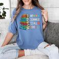 My Summer Is All Booked Book Reading Book Lover Women's Comfort Colors T-Shirt Chalky Mint