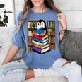 Teacher Librarian Kawaii Penguin Book Lover Penguin Women's Comfort Colors T-Shirt Chalky Mint