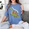 Teachersaurus Dinosaur Teachers Dino Reading Book Librarian Women's Comfort Colors T-Shirt Chalky Mint
