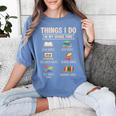 Things I Do In My Spare Time Book Reader Book Reading Lover Women's Comfort Colors T-Shirt Chalky Mint