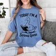 Today I'm A Serious Goose Animal Reading Book Lovers Women's Comfort Colors T-Shirt Chalky Mint Today I'm A Serious Goose Animal Reading Book Lovers Women's Comfort Colors T-Shirt Chalky Mint