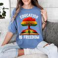 History Education Is Freedom Books Black History Women's Comfort Colors T-Shirt Chalky Mint