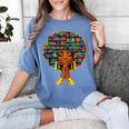History Month Afro Women Book Lover Librarian Teacher Women's Comfort Colors T-Shirt Chalky Mint History Month Afro Women Book Lover Librarian Teacher Women's Comfort Colors T-Shirt Chalky Mint