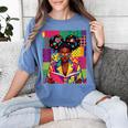 History Month Educated Black Women Girls Reading Book Women's Comfort Colors T-Shirt Chalky Mint