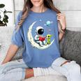 UFO Alien Astronaut Reading Book In Space Women's Comfort Colors T-Shirt Chalky Mint UFO Alien Astronaut Reading Book In Space Women's Comfort Colors T-Shirt Chalky Mint