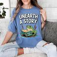 Unearth a Story Frog Reading a Book Summer 2026 Premium Tri-Blend Women's Comfort Colors T-Shirt Chalky Mint Unearth a Story Frog Reading a Book Summer 2026 Premium Tri-Blend Women's Comfort Colors T-Shirt Chalky Mint