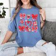 Valentine Teacher Coquette Bow Pencil Heart Book Girl Women Women's Comfort Colors T-Shirt Chalky Mint Valentine Teacher Coquette Bow Pencil Heart Book Girl Women Women's Comfort Colors T-Shirt Chalky Mint