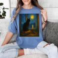 Van Gogh Starry Night Art Cat And Book Lovers Premium Tri-Blend Women's Comfort Colors T-Shirt Chalky Mint Van Gogh Starry Night Art Cat And Book Lovers Premium Tri-Blend Women's Comfort Colors T-Shirt Chalky Mint