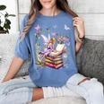 Watercolor Butterfly Fairy Read Book Library Fantasy Novel Women's Comfort Colors T-Shirt Chalky Mint