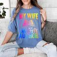 My Wife Is My Favorite Author Book Writer Writing Husband Women's Comfort Colors T-Shirt Chalky Mint