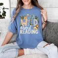 Wild About Reading Animals And Book Lovers Women's Comfort Colors T-Shirt Chalky Mint Wild About Reading Animals And Book Lovers Women's Comfort Colors T-Shirt Chalky Mint