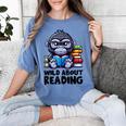 Wild About Reading Book Lover Gorilla Women's Comfort Colors T-Shirt Chalky Mint
