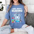 Wild About Reading Book Lover Hippo Women's Comfort Colors T-Shirt Chalky Mint Wild About Reading Book Lover Hippo Women's Comfort Colors T-Shirt Chalky Mint