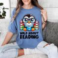 Wild About Reading Book Lover Penguin Women's Comfort Colors T-Shirt Chalky Mint Wild About Reading Book Lover Penguin Women's Comfort Colors T-Shirt Chalky Mint