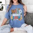 Wild About Reading Zoo Animals Books Reader Lover Women's Comfort Colors T-Shirt Chalky Mint