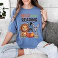 Wild About Reading Zoo Animals For Bookworm Book Reader Women's Comfort Colors T-Shirt Chalky Mint Wild About Reading Zoo Animals For Bookworm Book Reader Women's Comfort Colors T-Shirt Chalky Mint