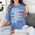 I Will Read Books On A Boat & Everywhere Reading Kids Book Women's Comfort Colors T-Shirt Chalky Mint