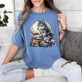 Wolf Reading Book Librarian Library Wolves Women's Comfort Colors T-Shirt Chalky Mint Wolf Reading Book Librarian Library Wolves Women's Comfort Colors T-Shirt Chalky Mint