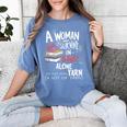 A Woman Cannot Survive On Books Alone She Also Needs Yarn Premium Women's Comfort Colors T-Shirt Chalky Mint A Woman Cannot Survive On Books Alone She Also Needs Yarn Premium Women's Comfort Colors T-Shirt Chalky Mint