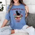 Women's Cat Books Romantic Floral Aesthetic Book Lover Cat Owner Women's Comfort Colors T-Shirt Chalky Mint Women's Cat Books Romantic Floral Aesthetic Book Lover Cat Owner Women's Comfort Colors T-Shirt Chalky Mint