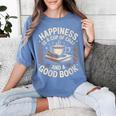 Women's Chai Tea And Books Chai Latte Lover Women's Comfort Colors T-Shirt Chalky Mint