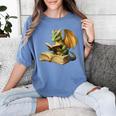 Women's Dragon Bookworm Reading Book Graphic Women's Comfort Colors T-Shirt Chalky Mint Women's Dragon Bookworm Reading Book Graphic Women's Comfort Colors T-Shirt Chalky Mint