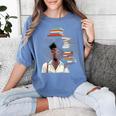 Women's Education Is Freedom Teacher Books Black History Month Women's Comfort Colors T-Shirt Chalky Mint
