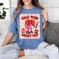 Women's Read Your Heart Out Groovy Bookish Valentine Day Women Girls Women's Comfort Colors T-Shirt Chalky Mint Women's Read Your Heart Out Groovy Bookish Valentine Day Women Girls Women's Comfort Colors T-Shirt Chalky Mint