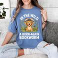 Women's Wild About Reading Book Reader Lion Zoo Animals Kids Women's Comfort Colors T-Shirt Chalky Mint Women's Wild About Reading Book Reader Lion Zoo Animals Kids Women's Comfort Colors T-Shirt Chalky Mint