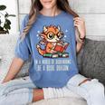 In World Of Bookworms Be Book Dragon Cute Women Kids Men Women's Comfort Colors T-Shirt Chalky Mint