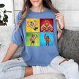 Wrestling Comic Book Wrestler Mexican Lucha Libre Mask Women's Comfort Colors T-Shirt Chalky Mint