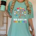 100 Days In The Books Reading Teachers Librarians School Women's Comfort Colors T-Shirt Violet