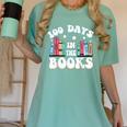 100 Days In The Books School Reading Celebration Women's Comfort Colors T-Shirt Violet