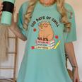100 Days Of Chill Cute Capybara School Book Lover Women's Comfort Colors T-Shirt Violet