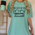 100 Days Of SCHOOKBook Nerd Book Lover Reading Librarian Boo Women's Comfort Colors T-Shirt Violet