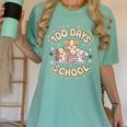 100 Days Of School Cute Puppies And Books Women's Comfort Colors T-Shirt Violet