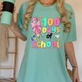 100th Day Of School Teacher Books 100 Days Of School Women Women's Comfort Colors T-Shirt Violet 100th Day Of School Teacher Books 100 Days Of School Women Women's Comfort Colors T-Shirt Violet