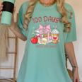 100th Day Of School Teachers 100 Days Of Coffee Chaos Books Women's Comfort Colors T-Shirt Violet 100th Day Of School Teachers 100 Days Of Coffee Chaos Books Women's Comfort Colors T-Shirt Violet