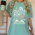 1986 Chapter Forty 40th Birthday Wildflower Book 40 Year Old Women's Comfort Colors T-Shirt Violet