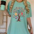 67 Days In The Books Reading Teacher 67th Day Of School Women's Comfort Colors T-Shirt Violet