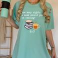 67 Read Every Night Quote For Book Lovers &Coffee Fans Women's Comfort Colors T-Shirt Violet